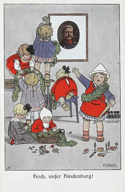 Ура, наш Гинденбург! by Паули Эбнер, 1915 — digital art print download