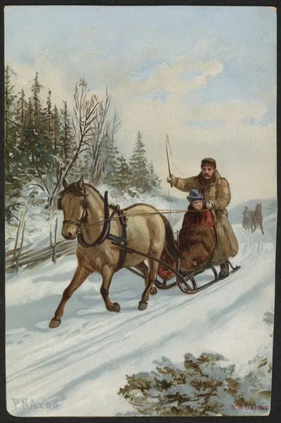 Зимний мотив by Петер Николай Арбо — digital art print download