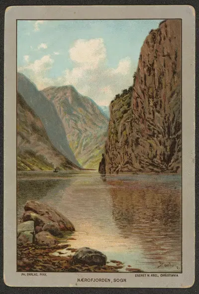 Нэройфьорден, Согн by Филипп Барлаг, 1890-1900 — digital art print download