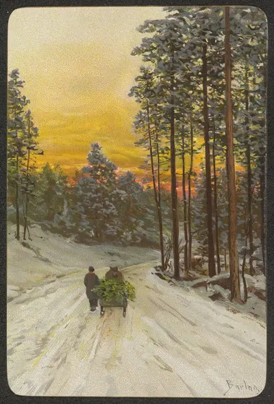 Winter motif by Philip Barlag — digital art print download