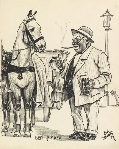 Дер Фиакер by Рудольф Кристен, 1921 — digital art print download