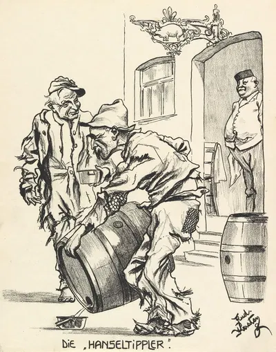 'Хансельтипплер' by Рудольф Кристен, 1921 — digital art print download