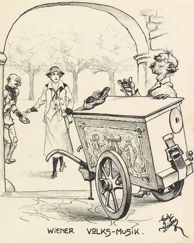 Венская народная музыка by Рудольф Кристен, 1921 — digital art print download