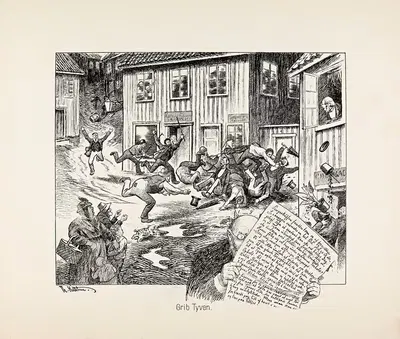Гриб Тивен by Теодор Киттельсен, 1889 — digital art print download