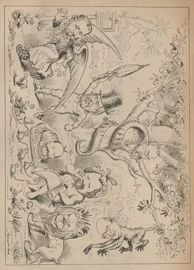 Ein Vorschlag zur Budget-Debatte by Theodor Zasche, 1881 — digital art print download