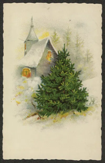 Рождественская открытка by Вильгельм Бернхард и Ко — digital art print download