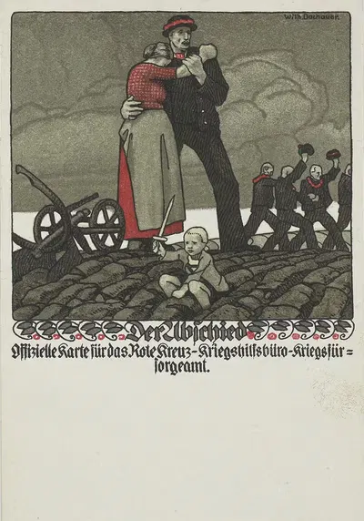 Прощание by Вильгельм Дахауэр, 1914 — digital art print download