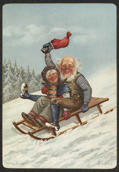 Рождественская открытка by Вильгельм Ларсен — digital art print download