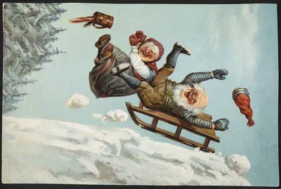 Юмористический рождественский мотив by Вильгельм Ларсен, 1890 — digital art print download
