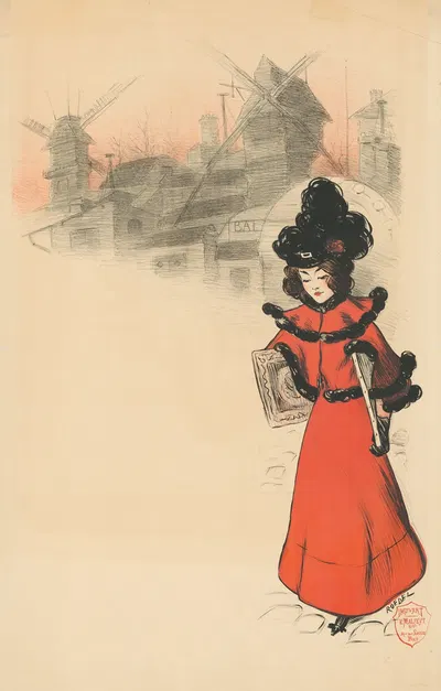 Мулен де ла Галетт by Огюст Рёдель, 1896 — digital art print download