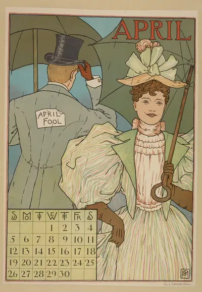 Апрель by Фердинанд Шайлер Мэтьюс, 1896 — digital art print download
