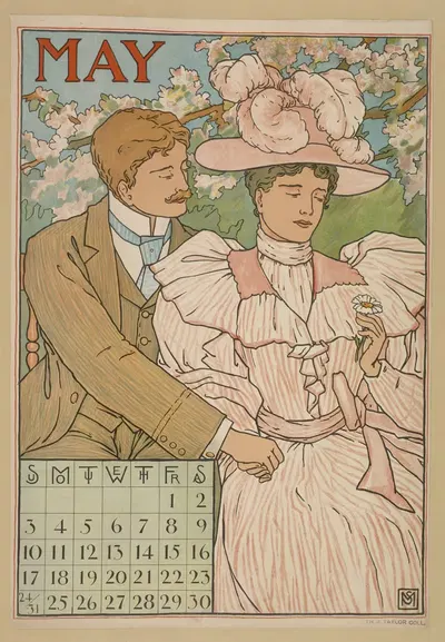 Май by Фердинанд Шайлер Мэтьюс, 1896 — digital art print download