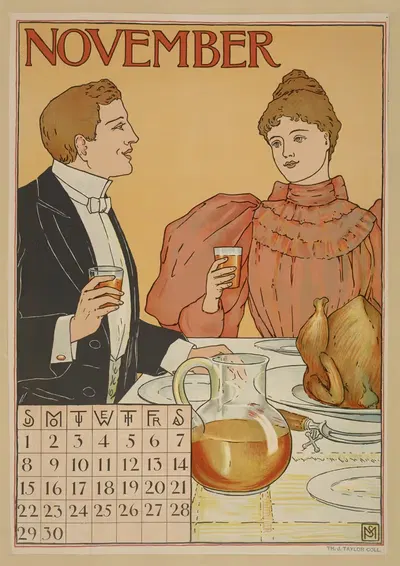 Ноябрь by Фердинанд Шайлер Мэтьюс, 1896 — digital art print download