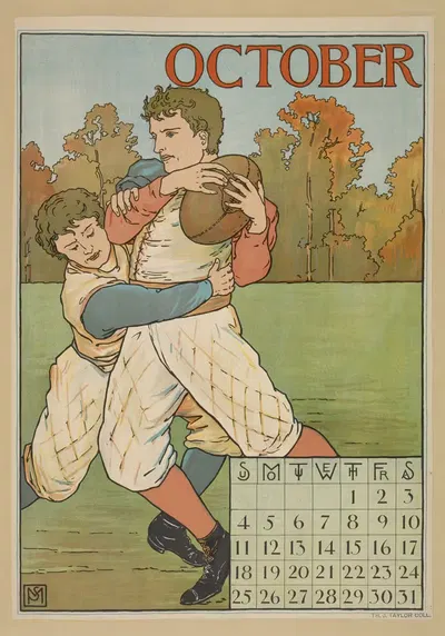 Октябрь by Фердинанд Шайлер Мэтьюс, 1896 — digital art print download
