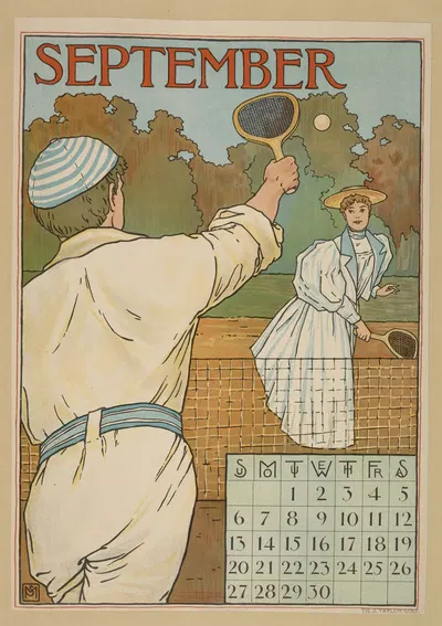 Сентябрь by Фердинанд Шайлер Мэтьюс, 1896 — digital art print download