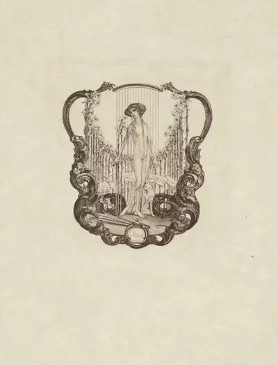 Экслибрис; Мици – Ноты и книжные знаки by Франц фон Байрос, 1911 — digital art print download
