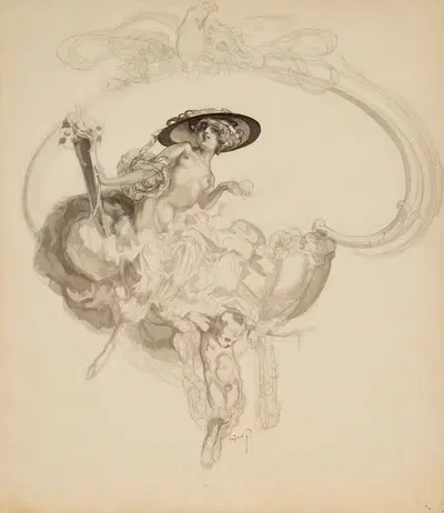 Триумф Венеры by Франц фон Байрос, 1910 — digital art print download