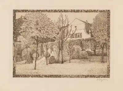 Дер Баркенхофф by Генрих Фогелер, 1910 — digital art print download
