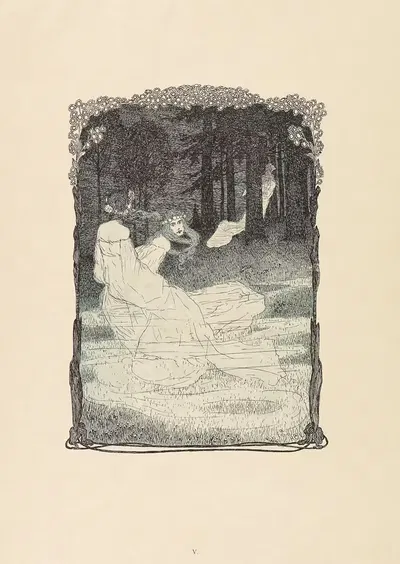 Утонувший колокол by Генрих Фогелер, 1898 — digital art print download