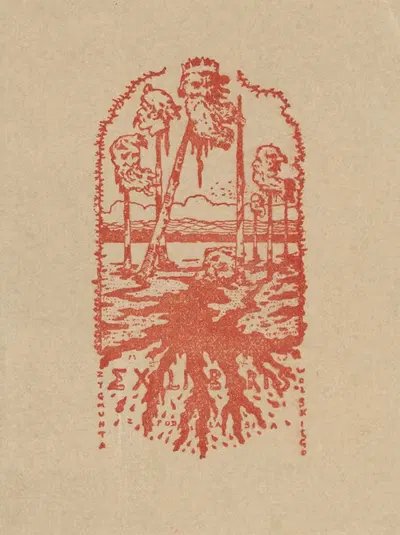 Экслибрис Зигмунда Вольского by Мариан Вавженецкий, 1908 — digital art print download