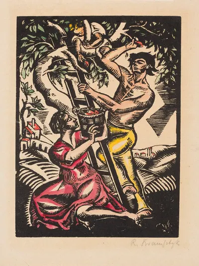 Сбор инжира by Роман Крамштык, 1921 — digital art print download
