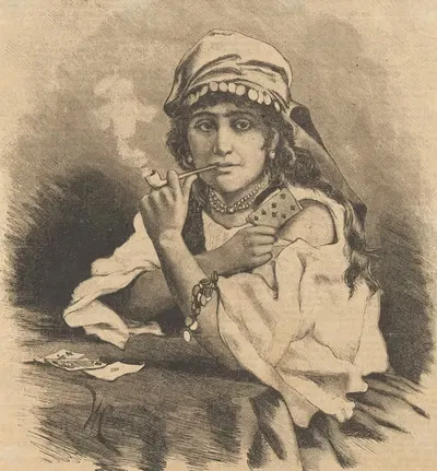 Цыганка by Войцех Коссак, 1880 - 1890 — digital art print download