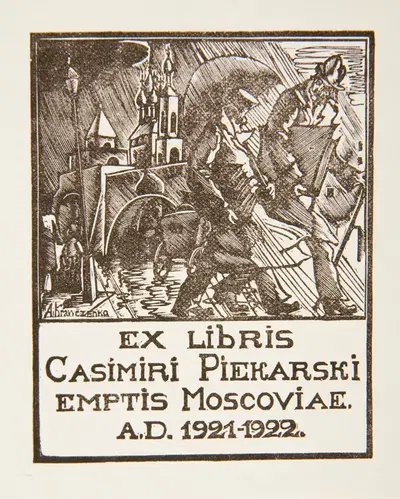 Экслибрис Казимежа Пекарского (1893-1944) by Алексей Кравченко, 1893-1944 — digital art print download