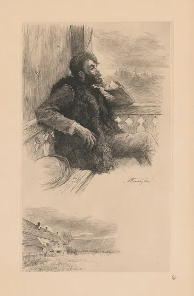 Портрет Станислава Виткевича by Антоний Каменьский, 1914 — digital art print download