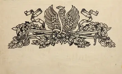 Виньетка с орлом и буквой 'L' (Легионы) для публикаций Верховного Национального Комитета by Антоний Станислав Процайлович,…