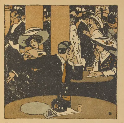 Привлечение танца by Чарльз Баклс Фоллс, 1909 — digital art print download