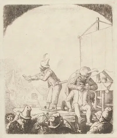 Блуждающий шарлатан by Кристиан Вильгельм Эрнст Дитрих, 1767 — digital art print download