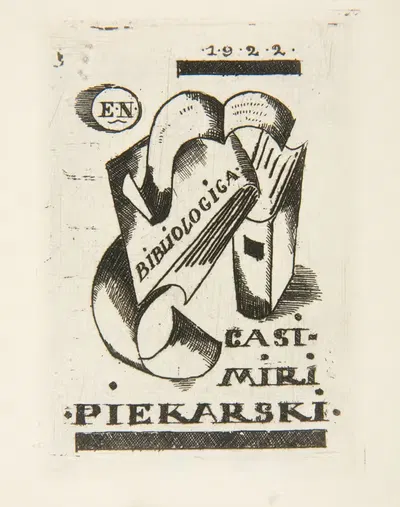 Экслибрис Казимежа Пекарского (1893–1944) by Эдгар Норверт, 1893–1944 — digital art print download
