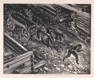 Отправление в поля by Эдмунд Бартломейчик, 1933 — digital art print download