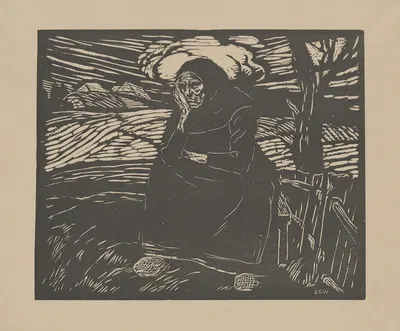 Старая женщина by Эмиль Рудольф Вайс, 1899 — digital art print download