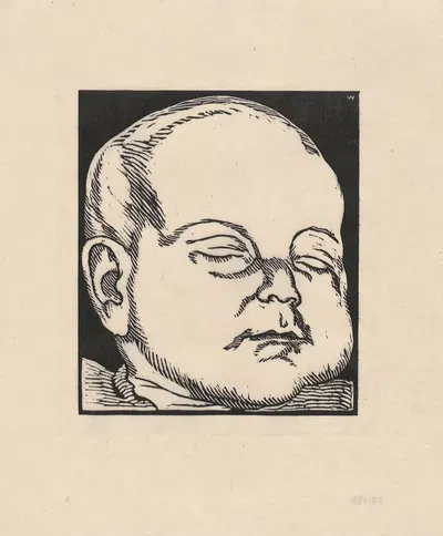 Спящее дитя by Эмиль Рудольф Вайс, 1907 — digital art print download