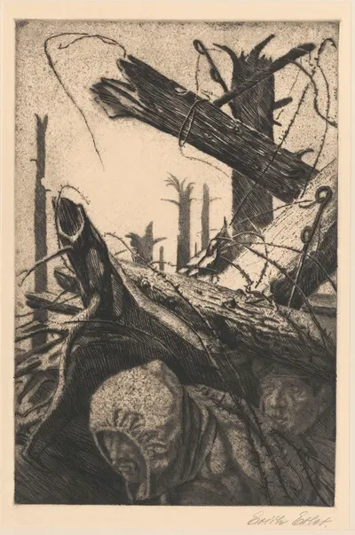 Наблюдательный пост by Эрих Эрлер, 1918 — digital art print download