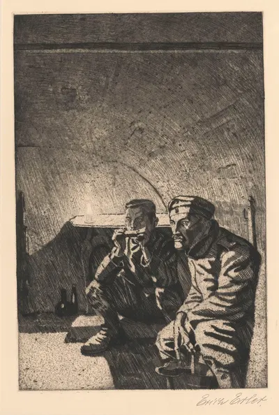 В подвале by Эрих Эрлер, 1918 — digital art print download
