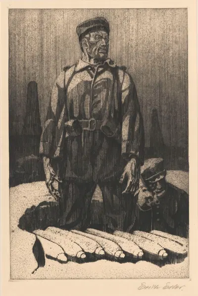 Утро by Эрих Эрлер, 1918 — digital art print download
