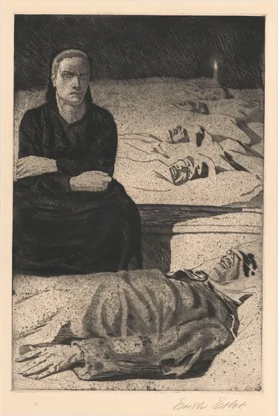 Сорге by Эрих Эрлер, 1918 — digital art print download