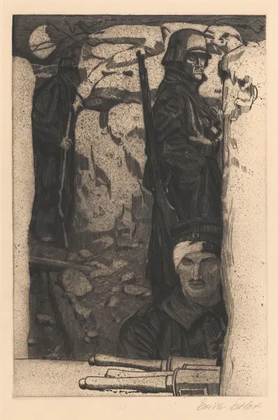 Передняя позиция by Эрих Эрлер, 1918 — digital art print download
