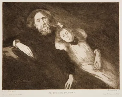 Альфонс Доде by Южен Каррьер, 1891 — digital art print download