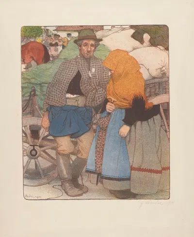 Рынок by Фердинанд Андри, 1900 — digital art print download