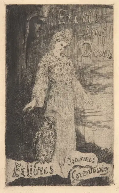 Экслибрис Яна Лорентовича (1868-1940) by Францишек Седлецкий, 1868-1940 — digital art print download