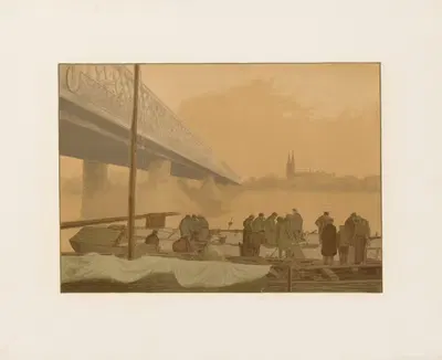 Железный мост by Францишек Седлецкий, 1906 — digital art print download