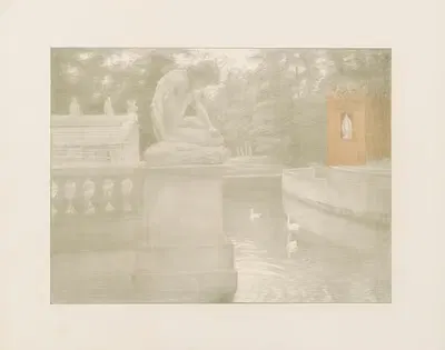 Театр в парке Лазенки (фрагмент) by Францишек Седлецкий, 1906 — digital art print download