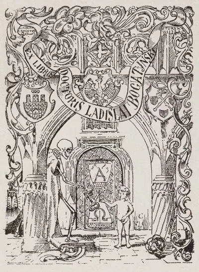 Экслибрис Владислава Богатыńского (1884–1971) by Францишек Турек, 1884–1971 — digital art print download
