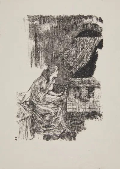 Ожидание by Ханс Анкер, 1911-1920 — digital art print download