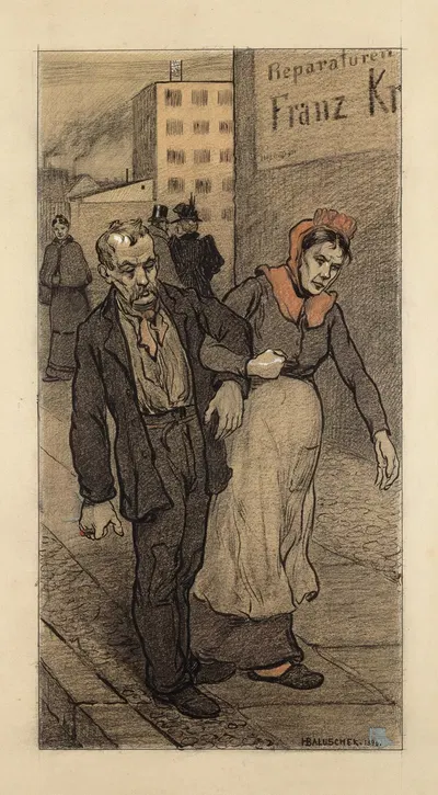 Ну, ты пришел! by Ганс Балушек, 1896 — digital art print download