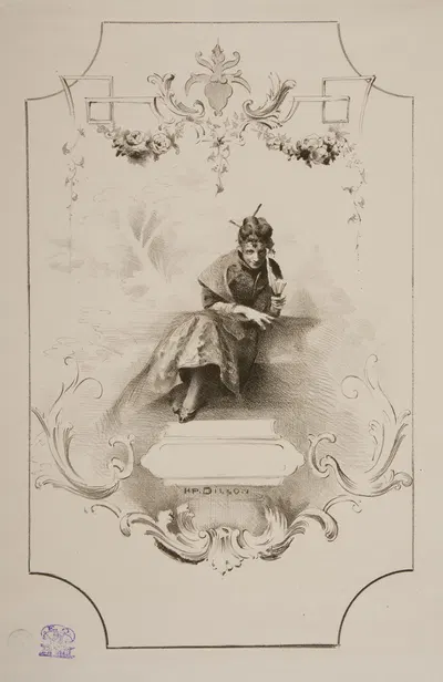 Фантазия by Анри-Патрис Дильон, 1888 — digital art print download