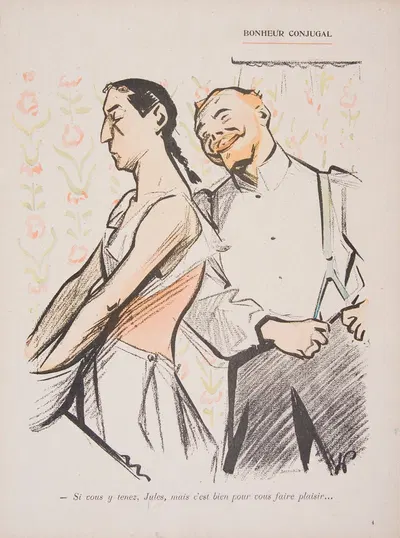 Bonheur conjugal by Hermann-Paul, 1902 — digital art print download